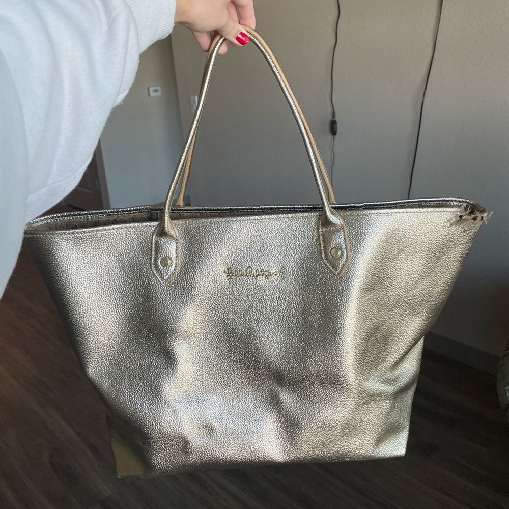 Lilly Pulitzer leather La La tote